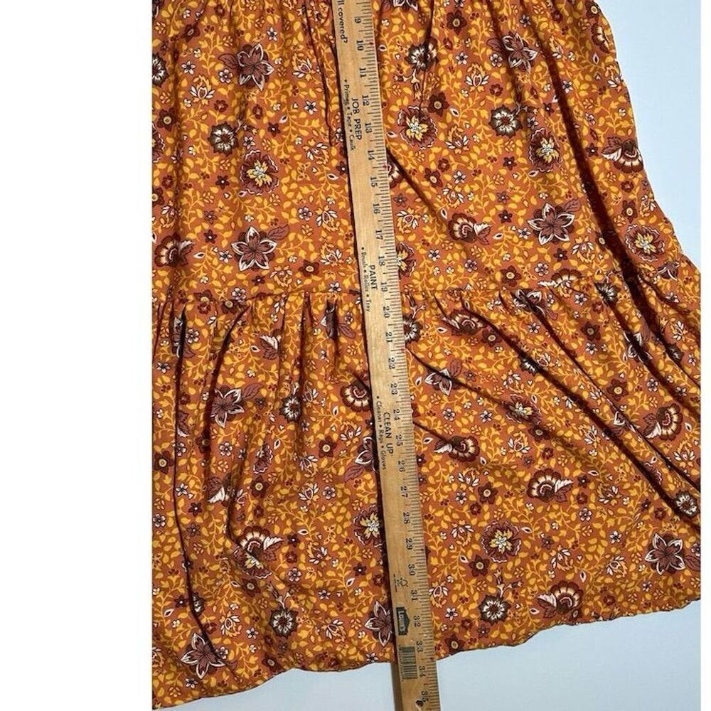 Harlow & Rose Women's Floral Tiered Swing Dress L Multicolor Casual - Picture 5 of 8